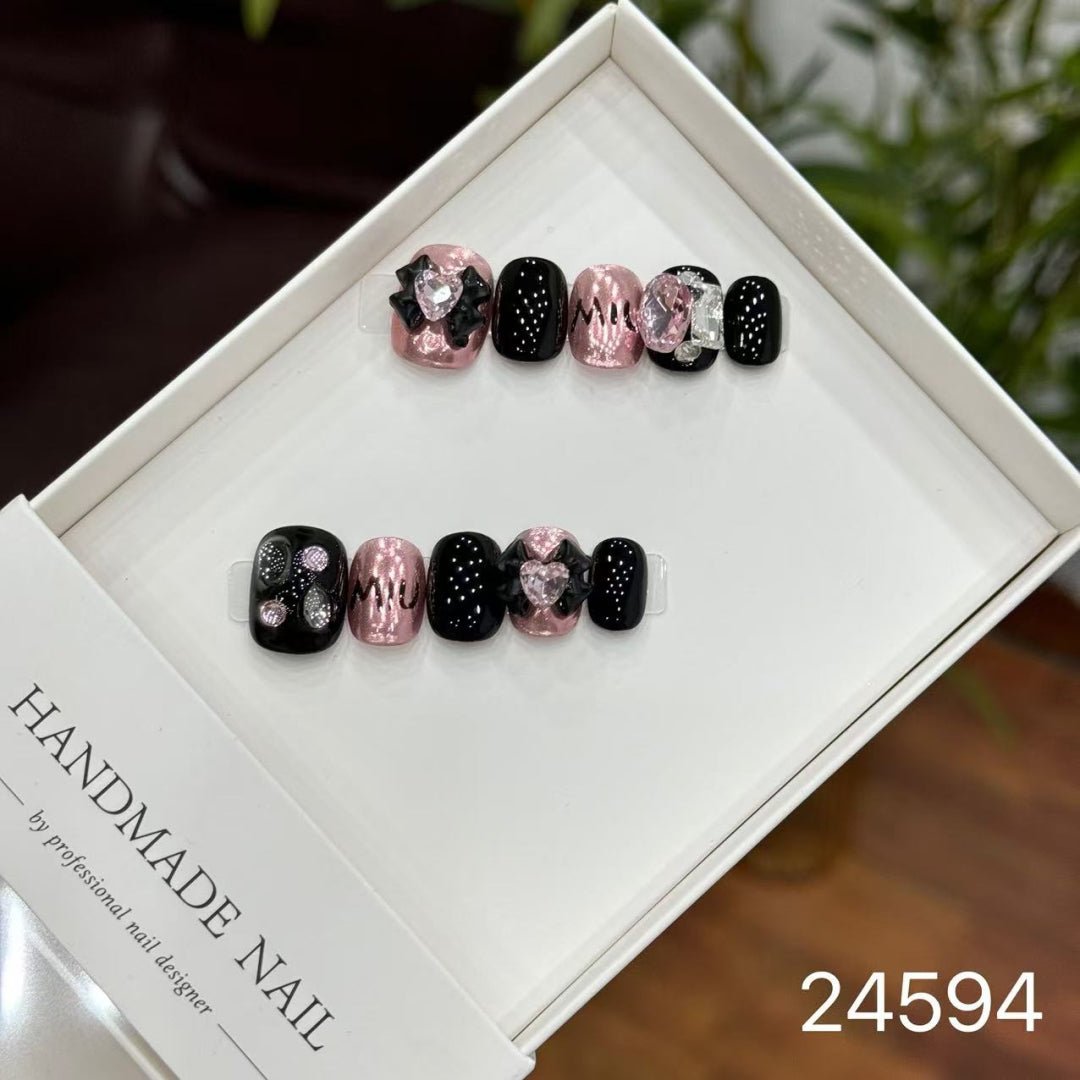 24594#MIU Black and Pink