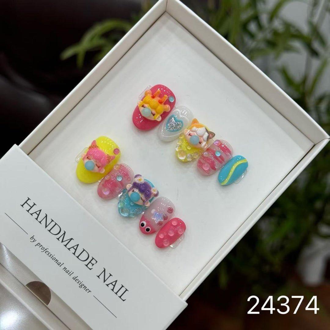 24374#Colorful Bubble Girl