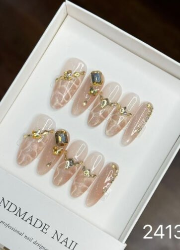 241300#Glittering Long Oval