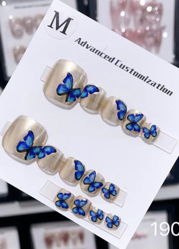 Blue Butterfly Golden Dream