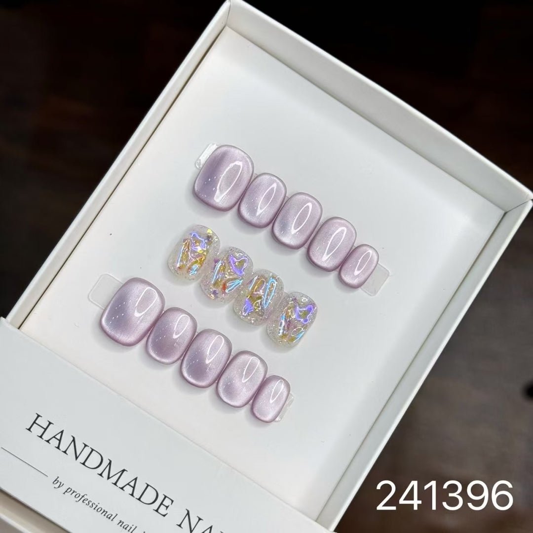 241396#Jam Powder Short Round Nails