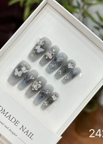 24212#Black Butterfly Nail Stickers