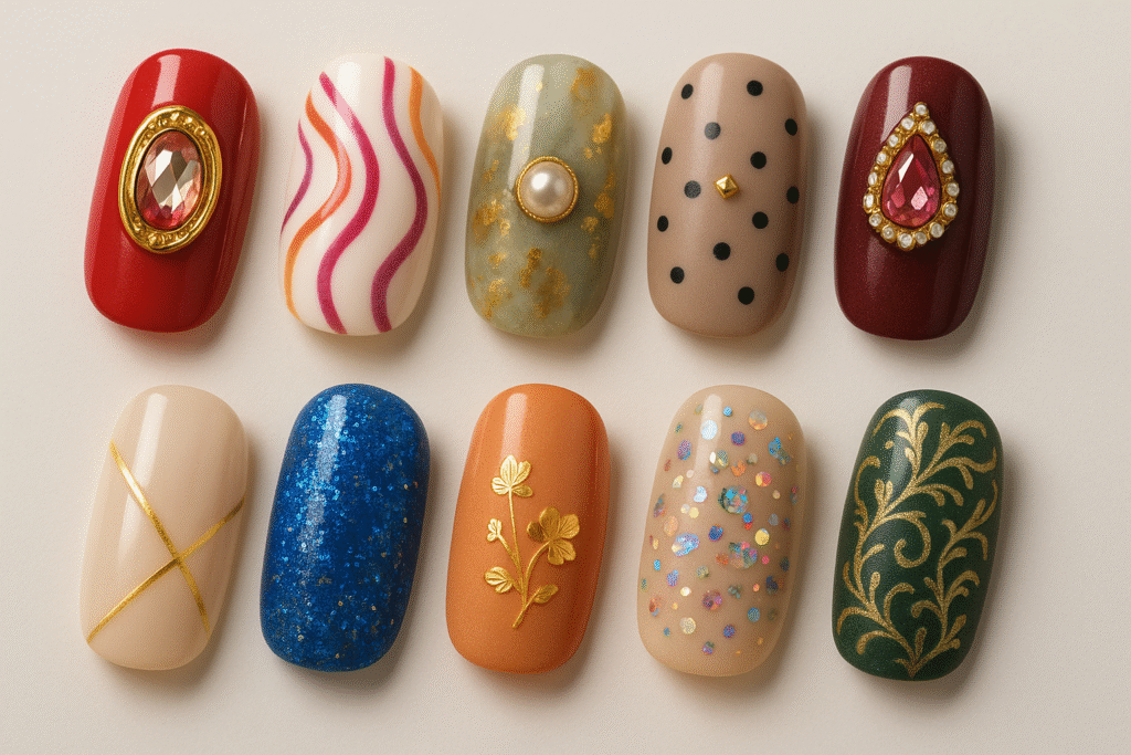 20250530 0027 stylish nail art designs simple compose 01jwedvb9gfbga7m8yym5jbgmx