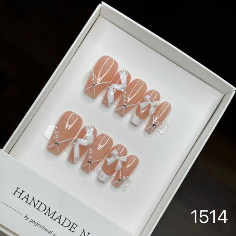 1514# Ribbon Bow Nail Art