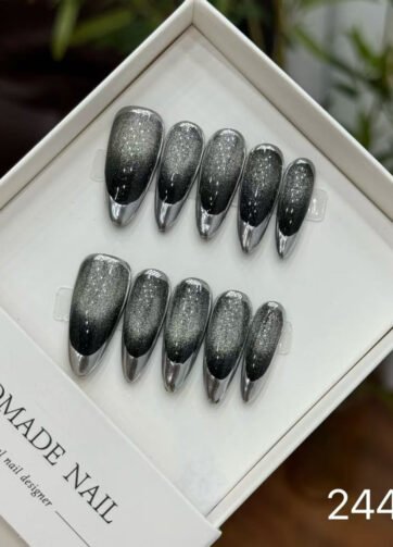 24445#Almond French Black Cat Eye