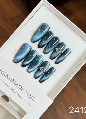 241263#One Carat Blue Long Oval