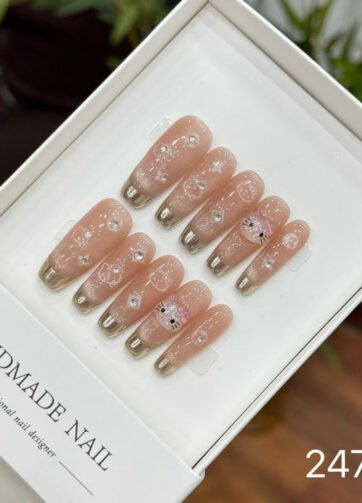 24707#Pink Cat KT Long T