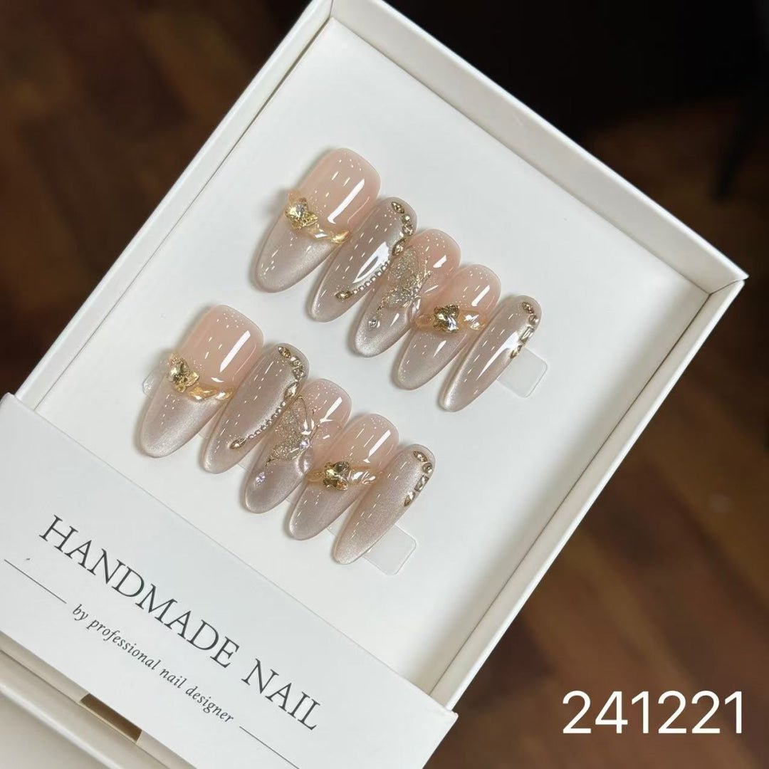 241221#Dried Leaf Butterfly Long Oval