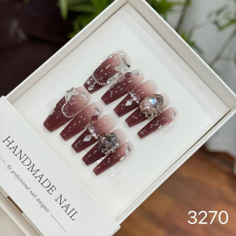 3270#Ice Crystal Grape Long T