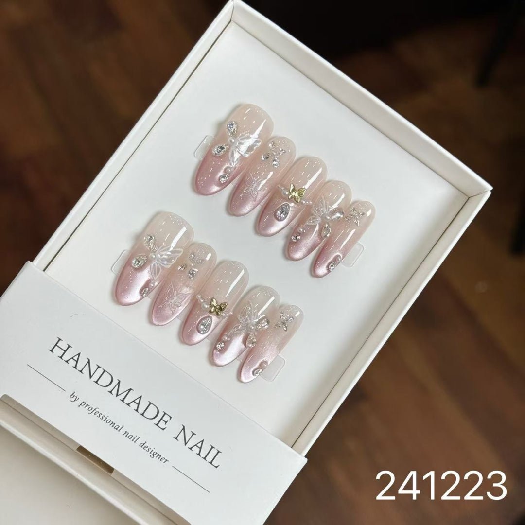 241223#Pink Butterfly Long