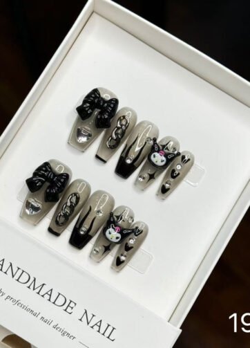 1947#Kuromi Nail Art