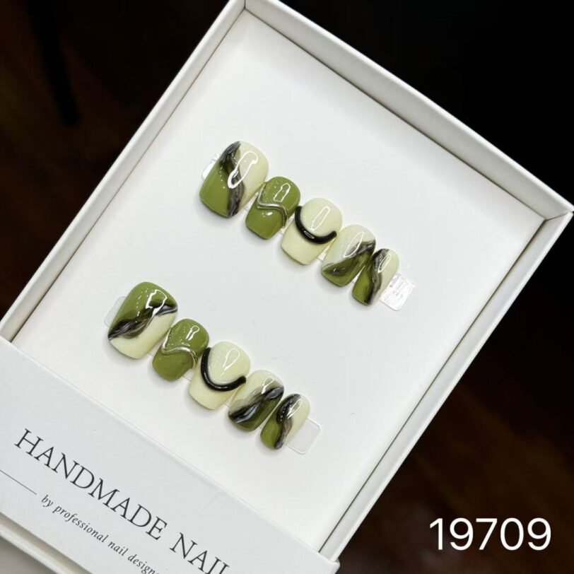 19709#Ink Wash Stone Green