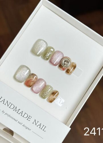 241178#Caramel Latte Nail