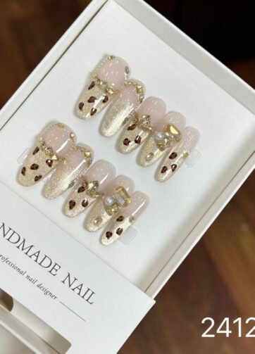 241208#Sunset Melted Gold Long Oval