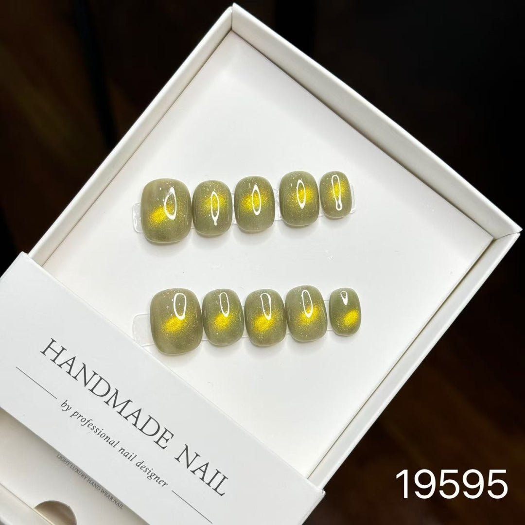 19595#Bamboo Gold Cat Eye