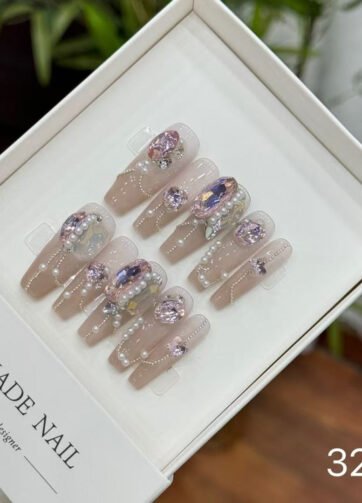 3252#Pink Diamond Chain