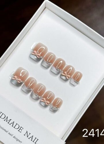 241404#Smurfs Short Square Nails