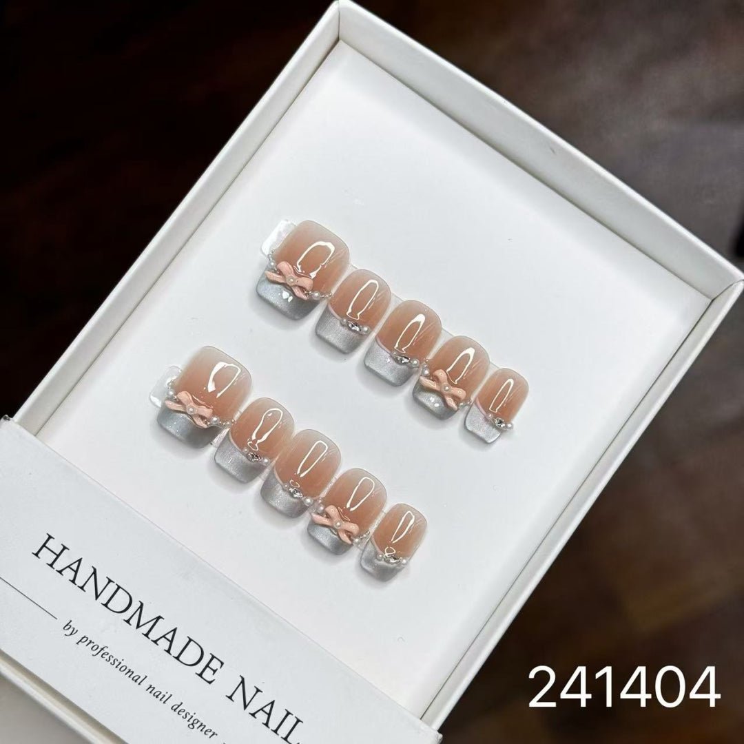 241404#Smurfs Short Square Nails