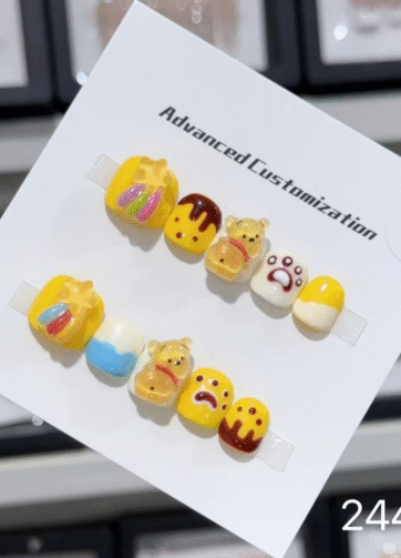 Winnie the Pooh Baby Nail Art