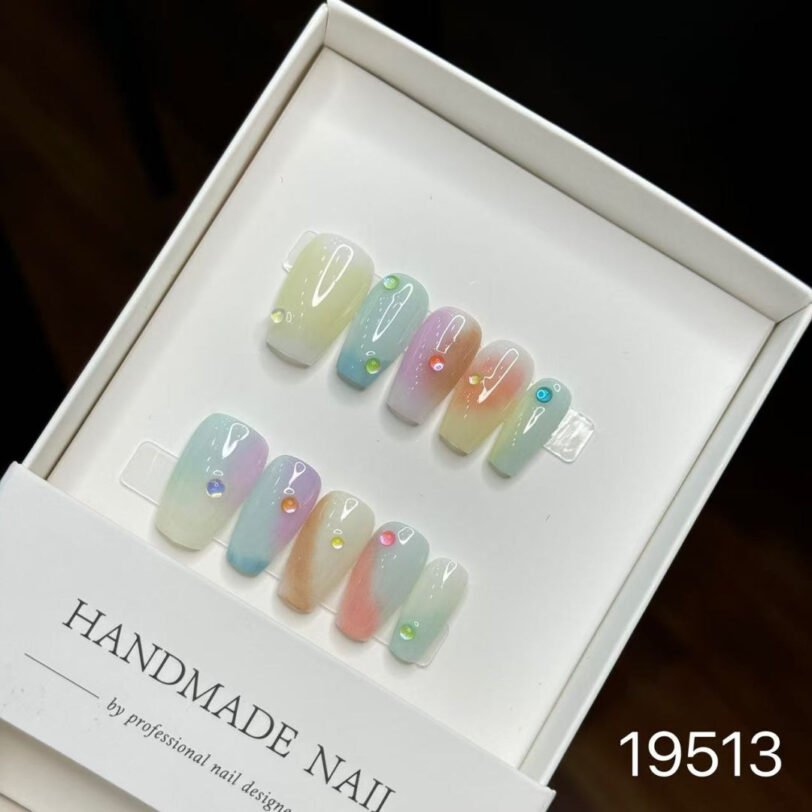 19513#Colorful Bubble Beads