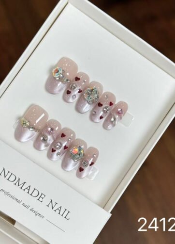 241248#Pink Love Brain Short Oval