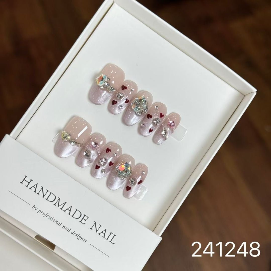 241248#Pink Love Brain Short Oval