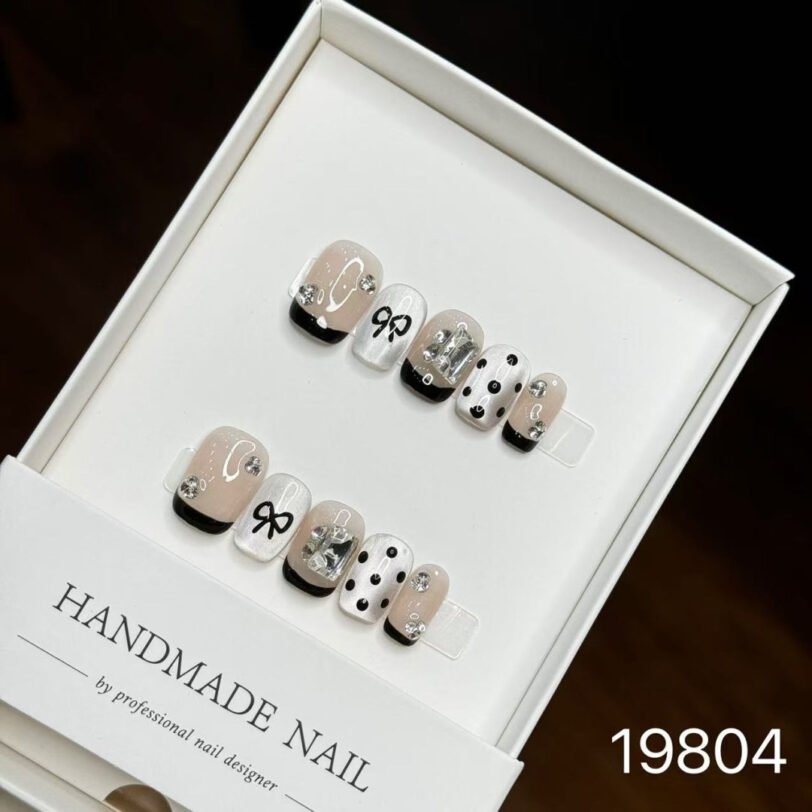 19804#Ice Transparent Polka Dots