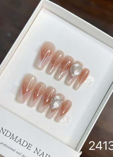 241366#Cream Puff Nail Art