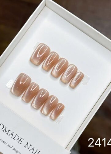 241430#Sunset Glow Square Nails