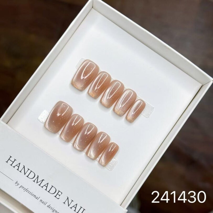 241430#Sunset Glow Square Nails