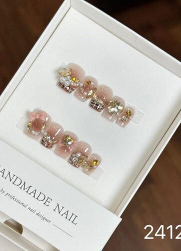 241264#Autumn Breeze Short Nails