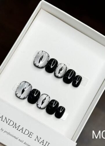 M073#Cat's Eye Nail Art