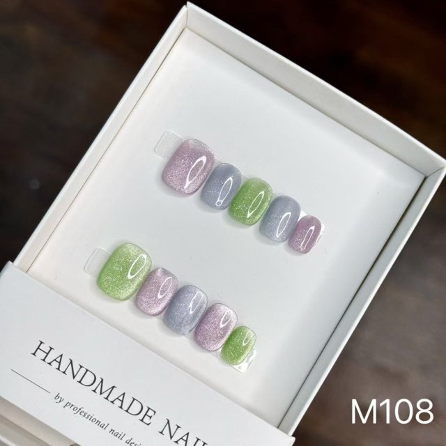 M108#Colorful Slush Nail Art