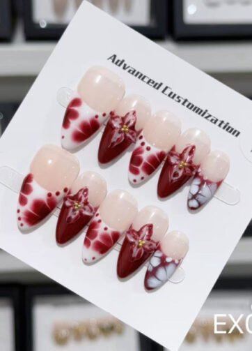 EX009#Carnivorous Plant Nail Art