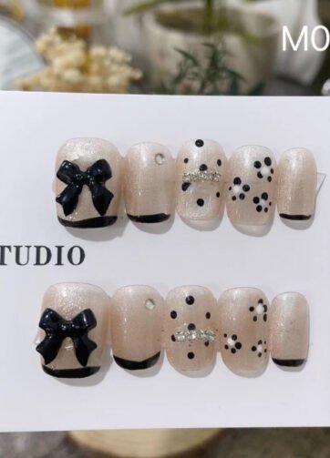 Black Polka Dots