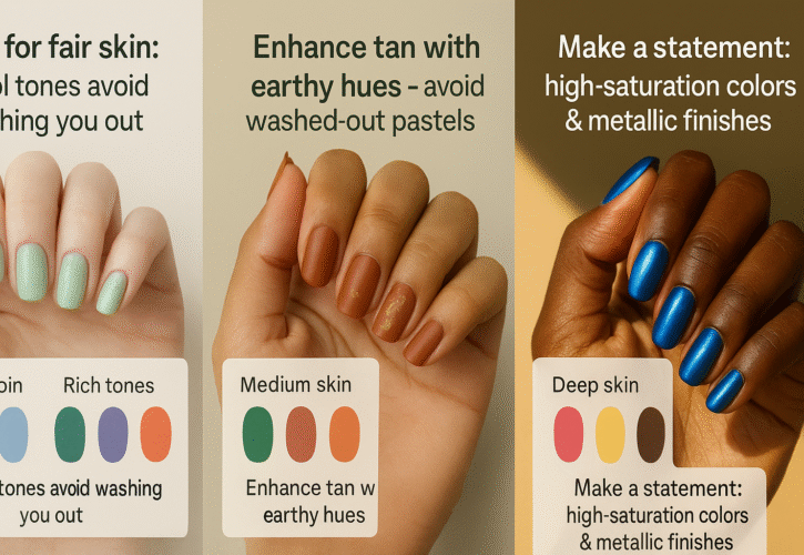 How to Choose Press-On Nail Colors Based on Your Skin Tone