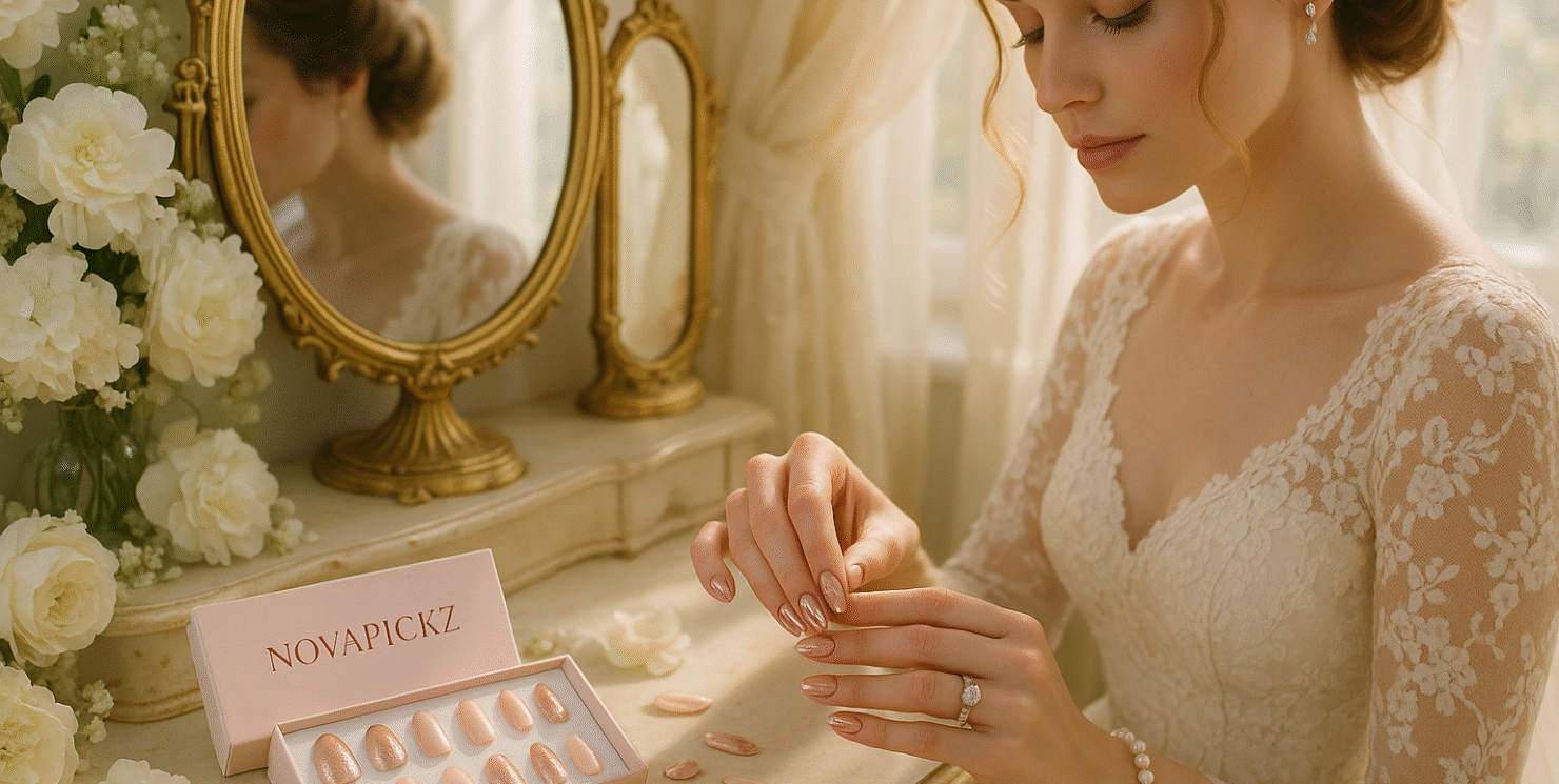 Wedding Press-On Nail Ideas: Elegant Designs for Your Big Day with NovaPickz