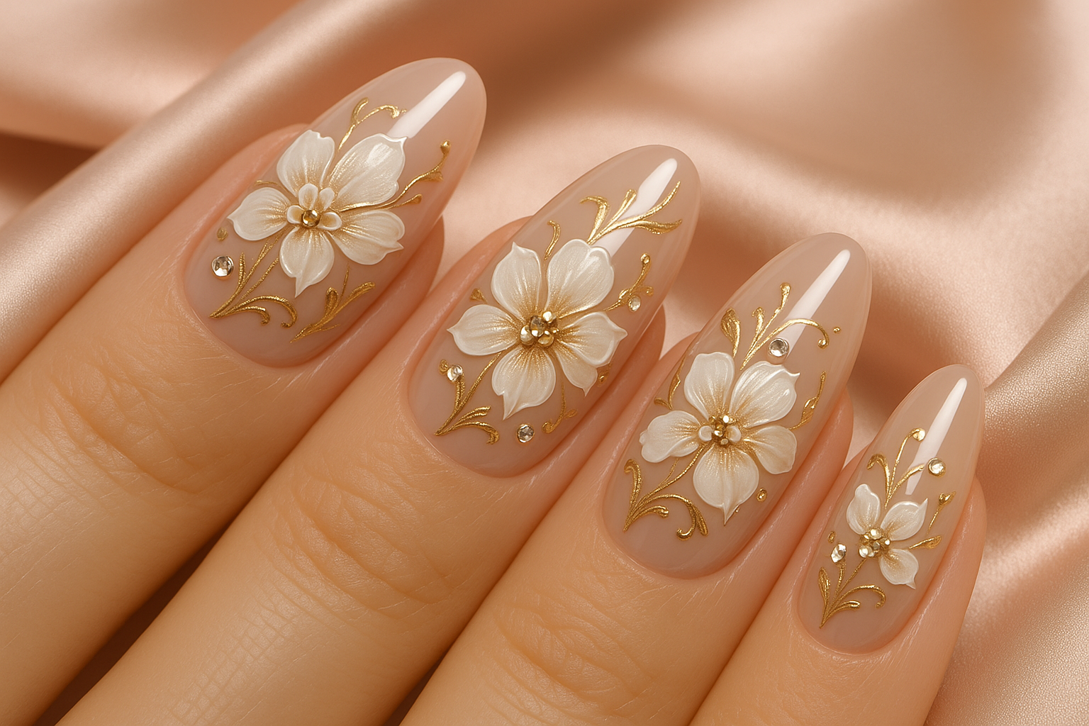20250702 2336 luxurious floral nail art simple compose 01jz5wdr35ek0v6jz1w30aje2f (1)