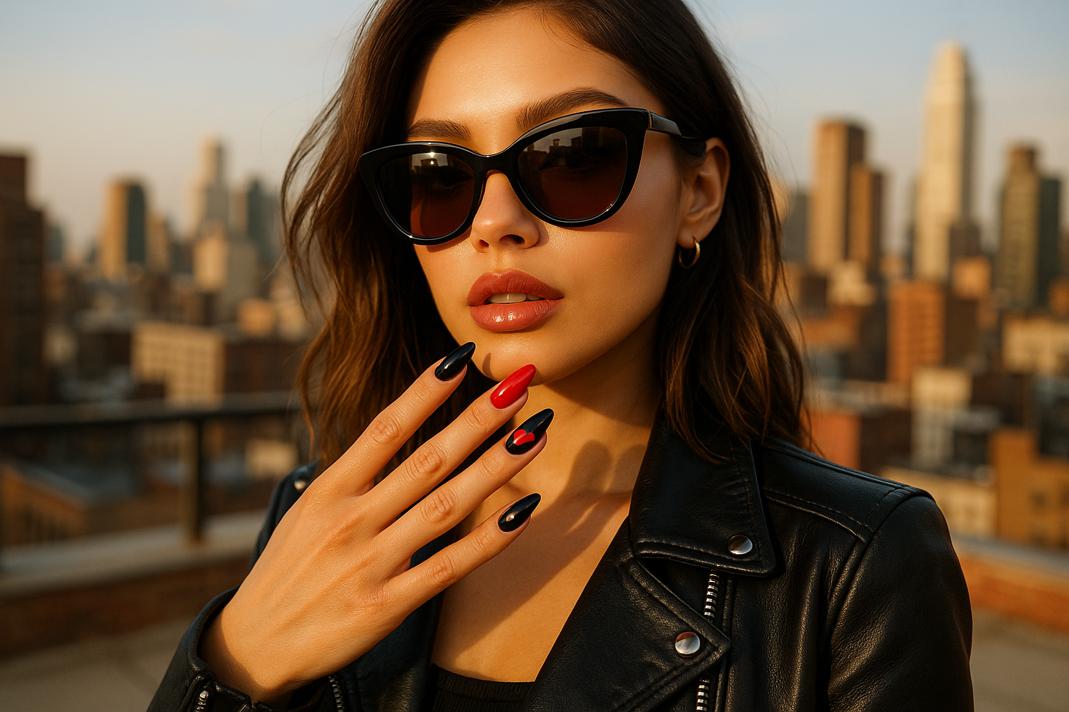 20250702 2342 trendy urban nail art simple compose 01jz5wrwr3fp7tmfk40a6t2hsf